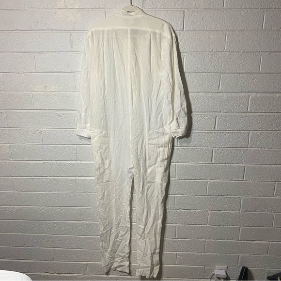 Vintage Grace Lee X Tall Medium Lightweight Jumpsuit Coverall Romper Linen Style - Picture 2 of 14